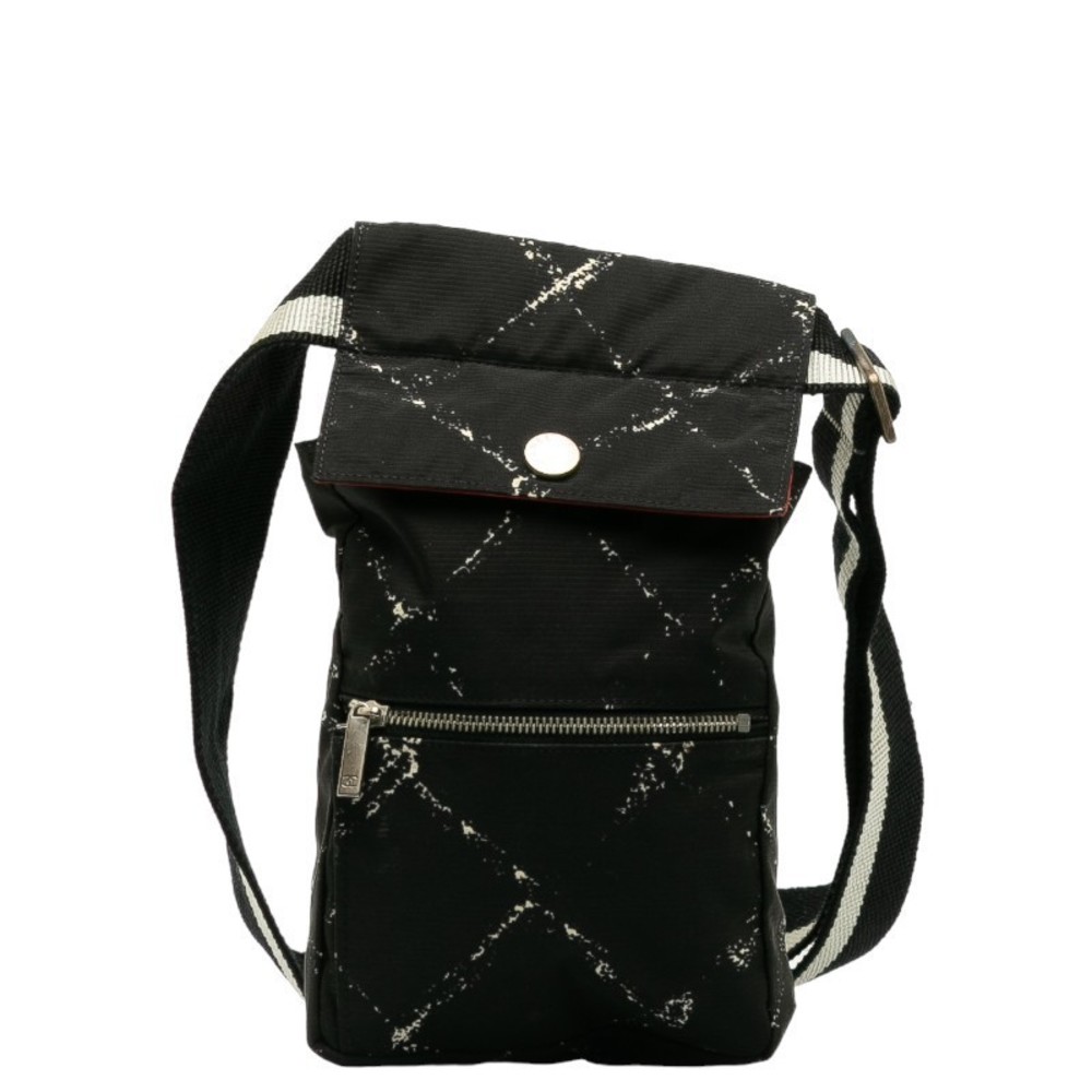 Chanel Travel Line Body Bag Waist Bag, Black